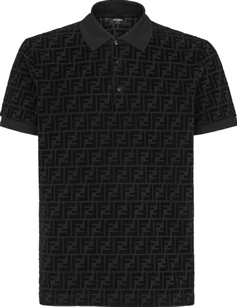 fendi polo shirt black|fendi polo shirt women's.